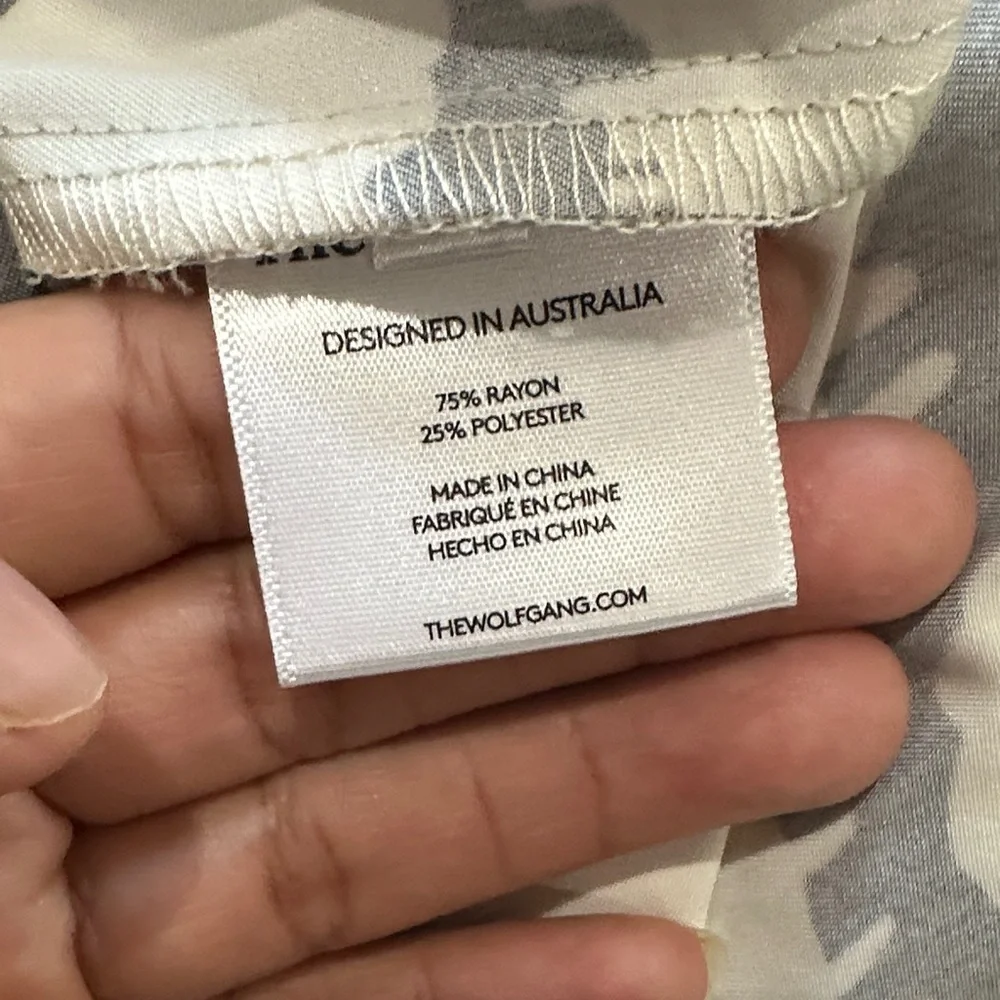 The wolf Gang Black and White Women's Button Down Shirt - Picture 12 of 12